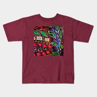 Colorful Abstract Pattern Kids T-Shirt